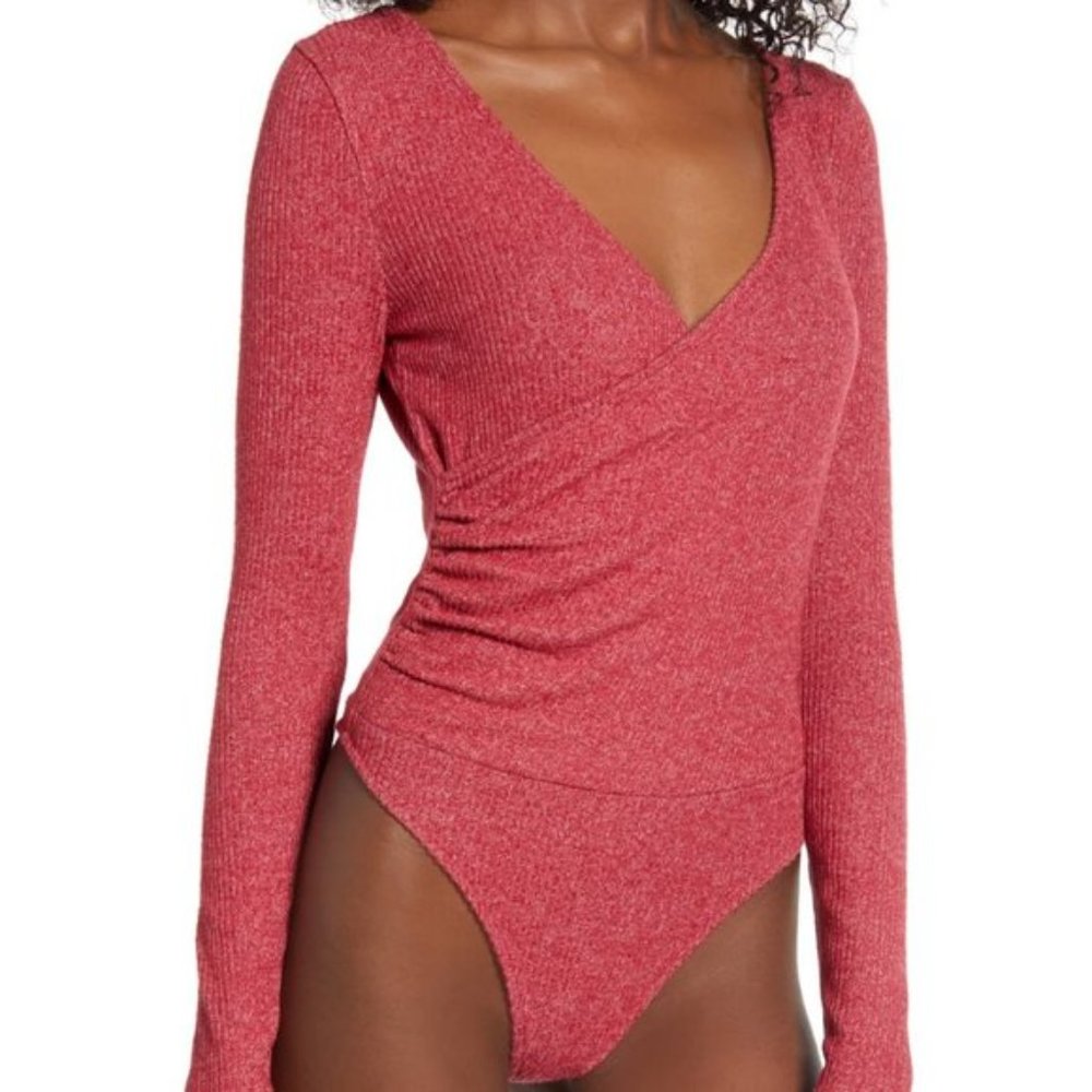 NWT BP Knit Wrap Front Ruched Bodysuit 2X - Picture 7 of 7